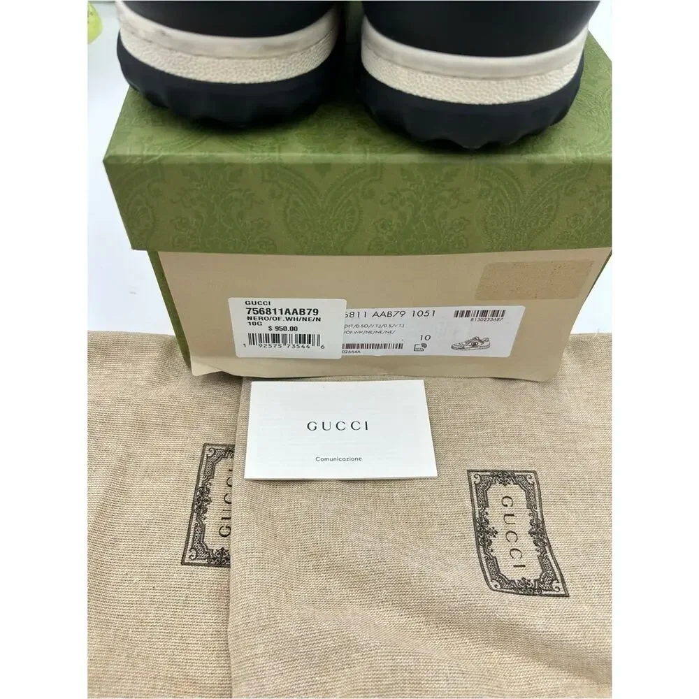 Men's Gucci Mac 80 low top leather sneakers size 10 made in Italy